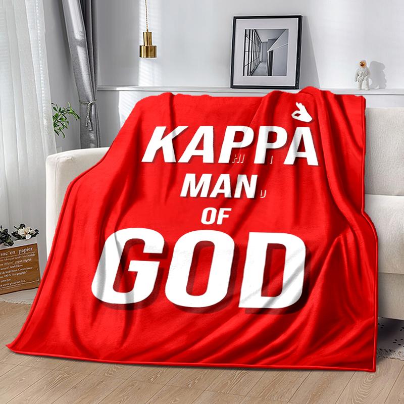1pc Blanket Kappa Alpha Psi logo Print Design, Lightweight Blanket for Sofa, Bed- Soft &Warm, Gift for All Seasons like Christmas, Halloween