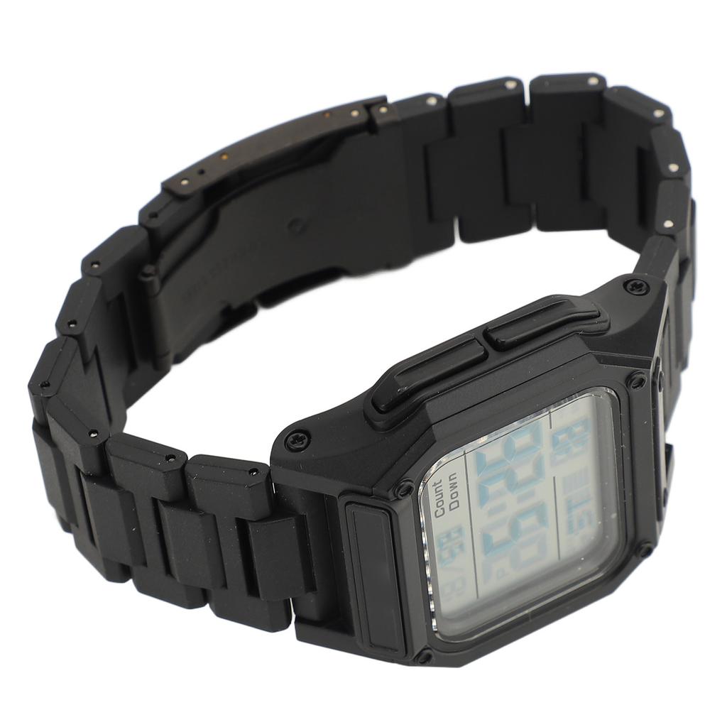 Digital Watch 50m Waterproof Backlit Display Electronic Watch with Alarm Clock Stopwatch Countdown