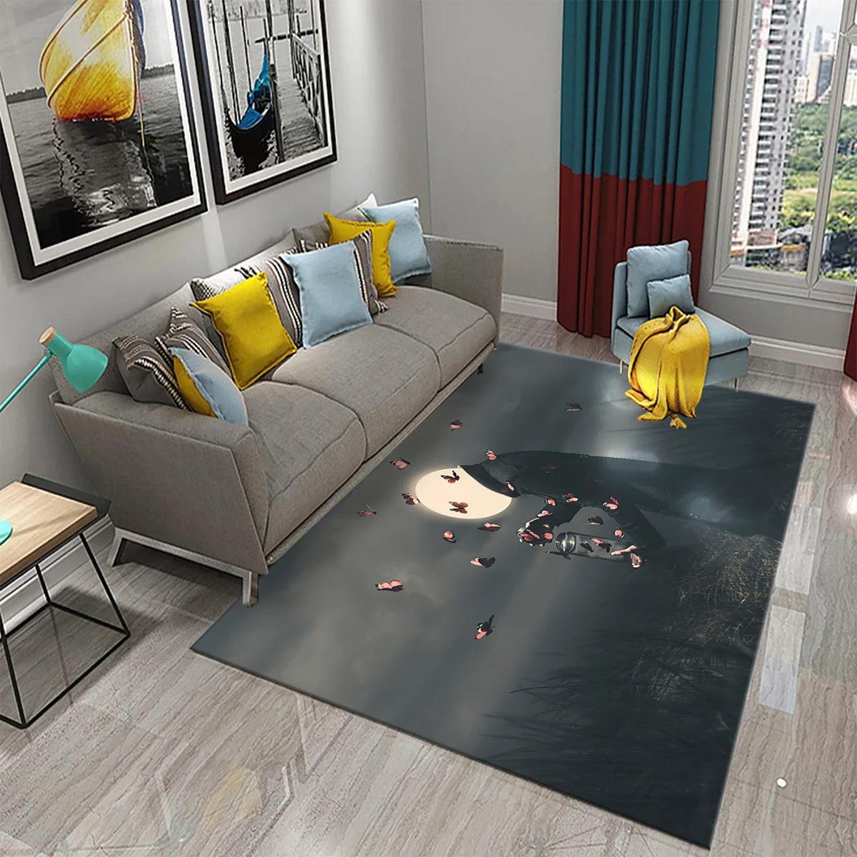 

Astronaut Butterfly Carpet Modern Art Rug Cosmic Space Rugs for Kids Teens Door Mat Yoga Mats Bedroom Living Room Black Flat Mat 40x60cm
