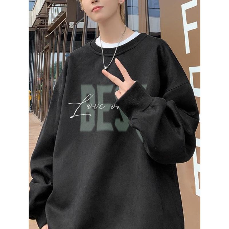 Американский ретро-свитшот с круглым вырезом для мужчин на осень и зиму — фото 8