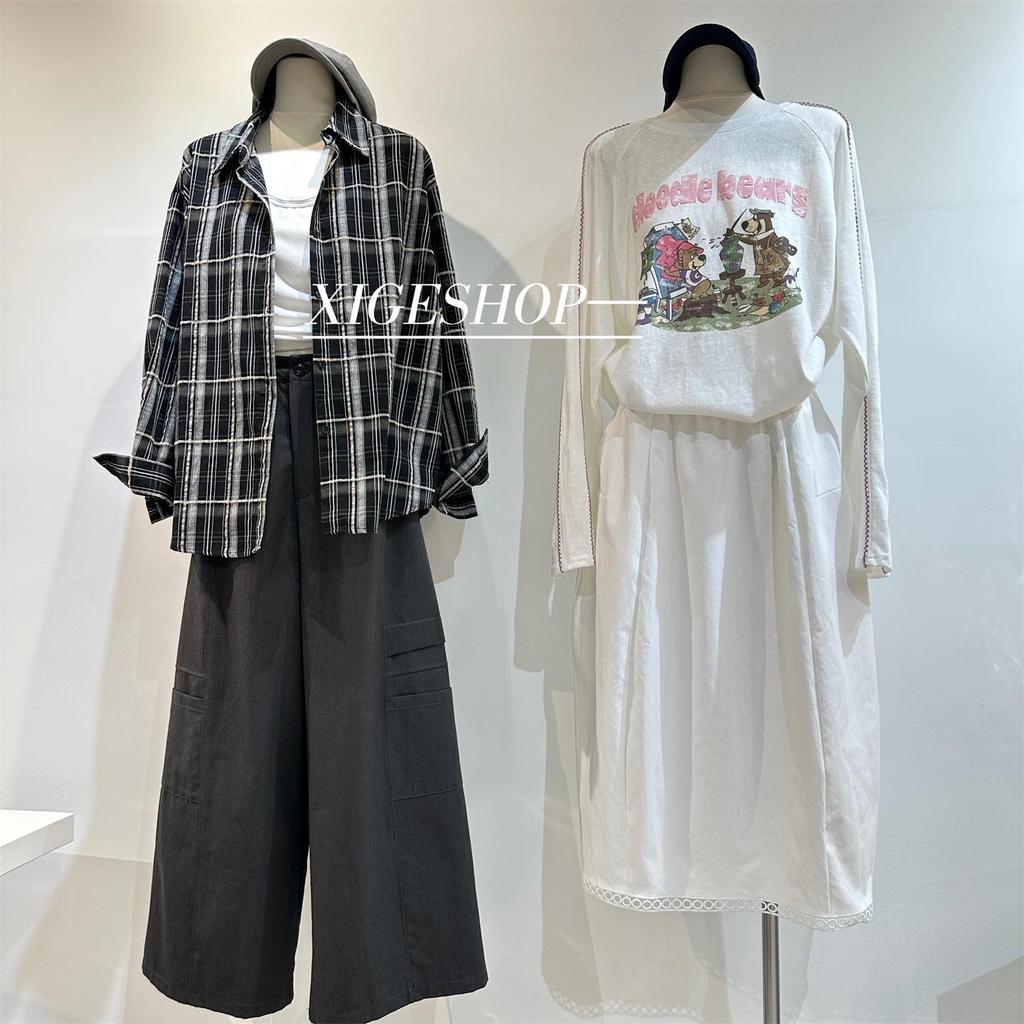 Autumn 2025 Korean-Style High-Waisted Slimming Cargo Pants for Women - Loose, Straight-Leg, Wide-Leg Casual Trousers