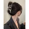 1pc Hollow Out Heart Shaped Metal Shaped Elegant Hair Claw For Thick Hair, Gold Head Piece Valentine's Day