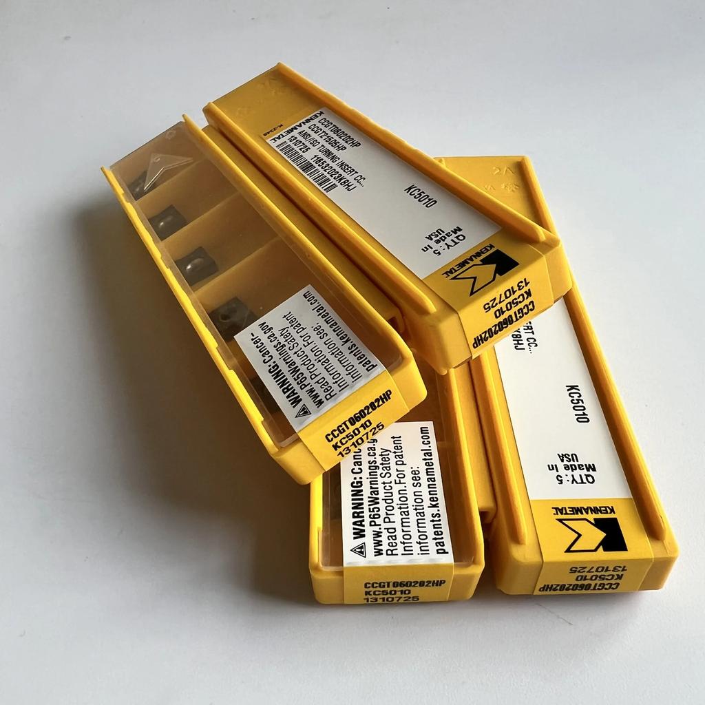 KENNAMETEL / CCGT060202HP KC5010  / Original carbide blade 10 Pcs