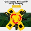 3-Arm Garden Lawn Sprinkler 360 Degree Automatic Rotating Yard Garden Large Area Coverage Water Sprinkler Irrigation Sprayer