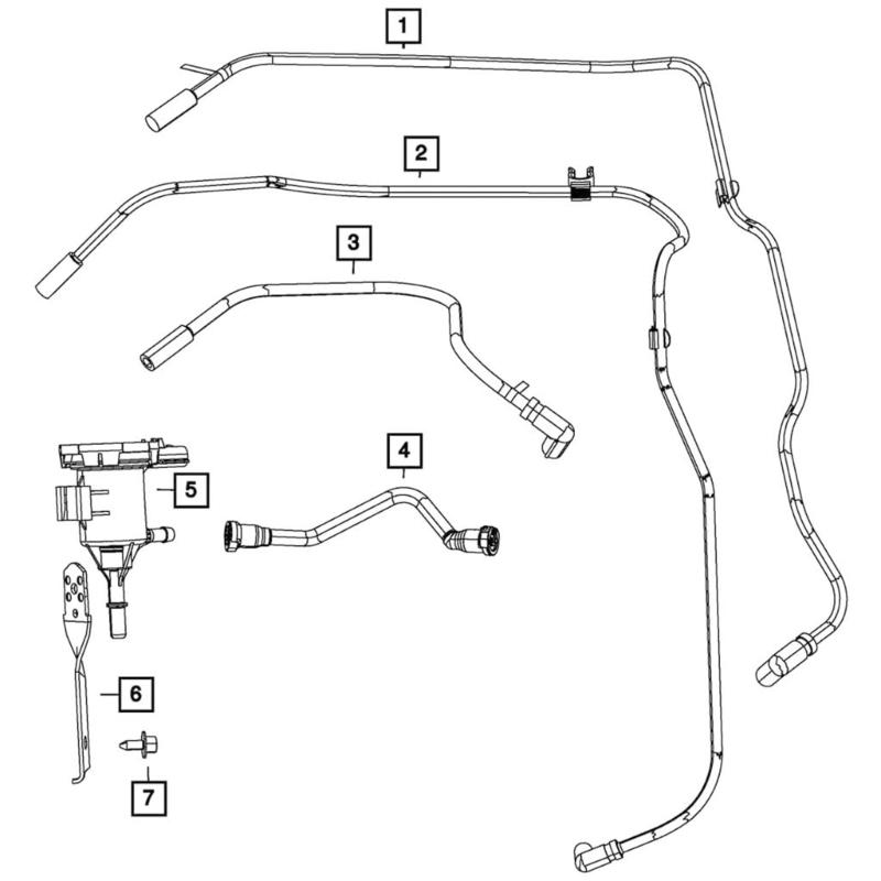 Fuel Evaporative Emission Canister Purge Solenoid Valves Easy Installstion Fit For 4891738AB 04891738AA 4891738AA