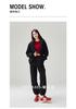 Elastic Waist Casual Sports Pants with Leg Ties for Women