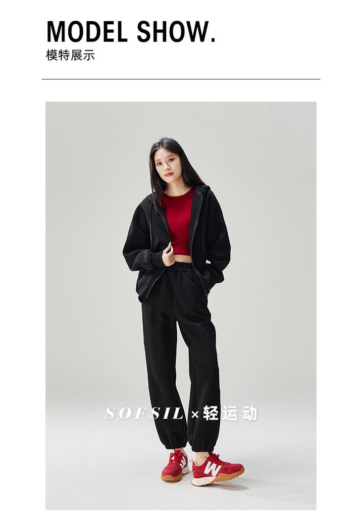 Elastic Waist Casual Sports Pants with Leg Ties for Women