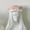 Ruffle Sailor Hat Dome Navy Cap Retro JK Bow Beret  Travel
