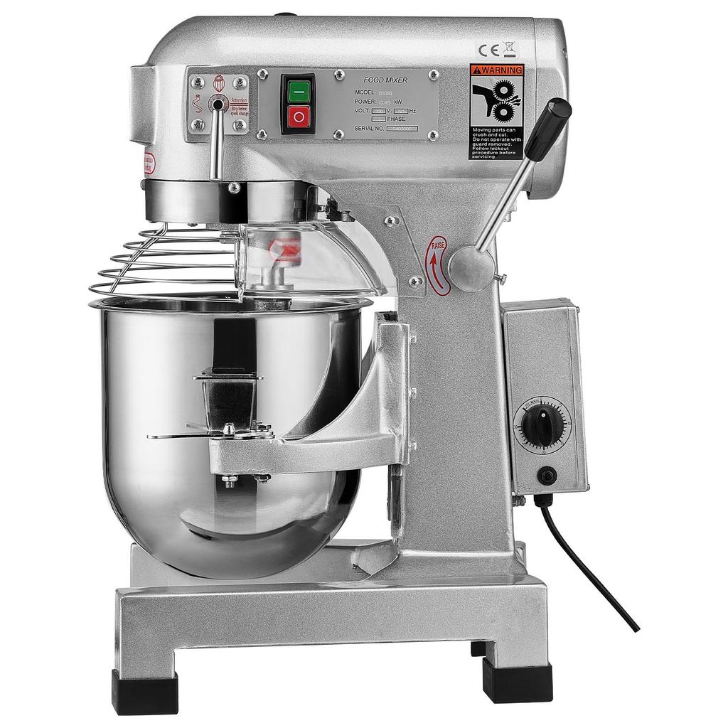 VEVOR Commercial Food Mixer, 28.5L Commercial Stand Mixer with 3 Adjustable Speeds