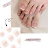 Bling Press On Round Fake Toenails Lasting Effect with Moderate Thickness for Toe Decoration Home Nail DIY