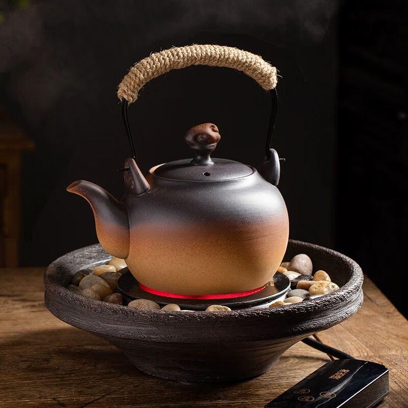 Purple Clay Teapot with Electric Ceramic Stove