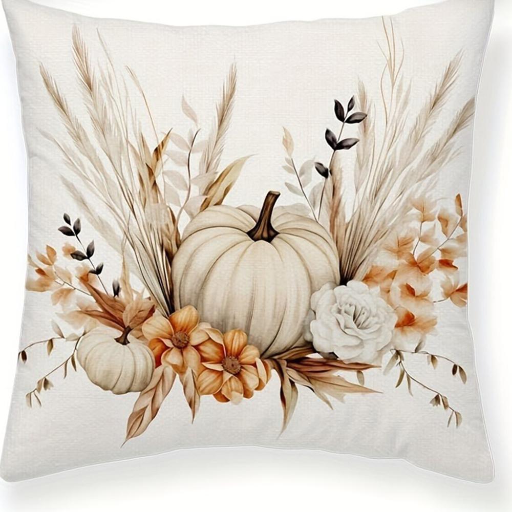 

Очаровательная осенняя наволочка: Тыквы, Сухоцветы и Вдохновляющие Осенние Цитаты, Наволочка для Подушки на Диванное Кресло, Декор для Спальни 16x16in 40x40cm