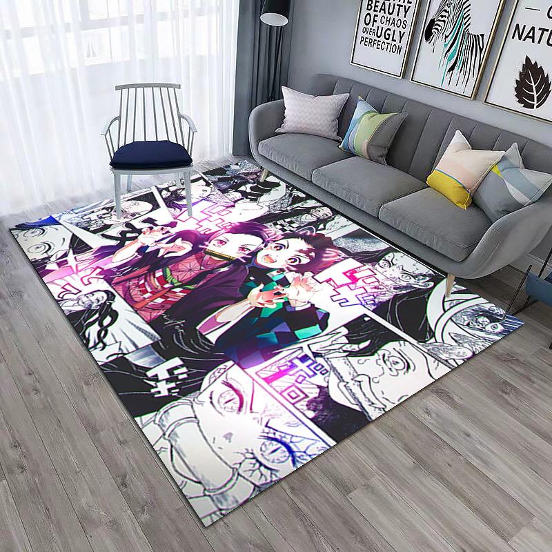 Japanese manga artist Koyoharu Gotouge's Demon Slayer carpet is suitable for living room and bedroom doormats office balcony decorative rugs H2