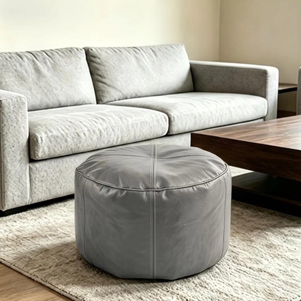 Unstuffed Bean Bag Cover Large Capacity Pouf Cover Non-Slip Sofa Footstool Cover Corner
