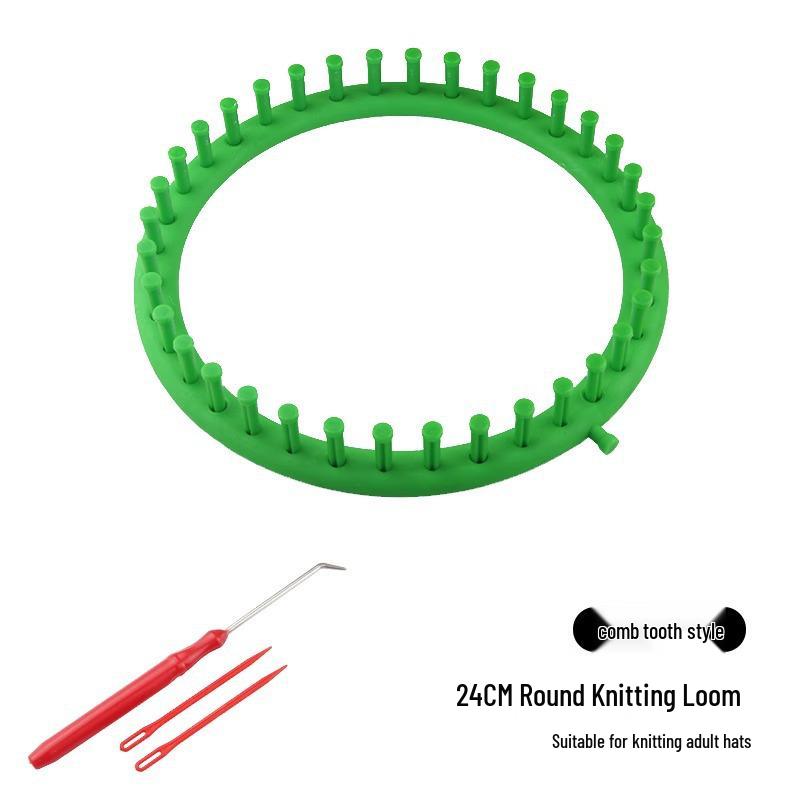 Set de instrumente de tricotat DIY: Mașină de tricotat cu dinți fini pentru eșarfe și pulovere.
