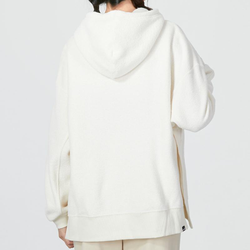 PUMA Winterized Sports Casual Pullover Hoodie Women Tops White 672132-65