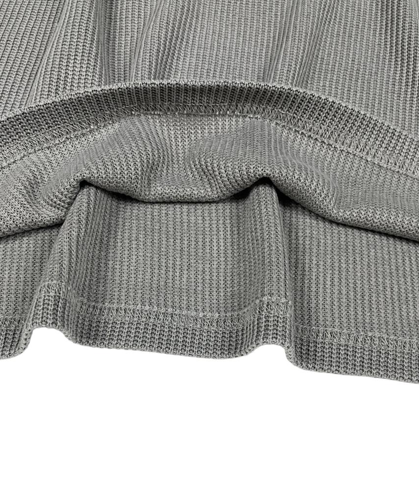 SK8ER ROCK Classic Cross Pigment Oversized Knit ((Gray))