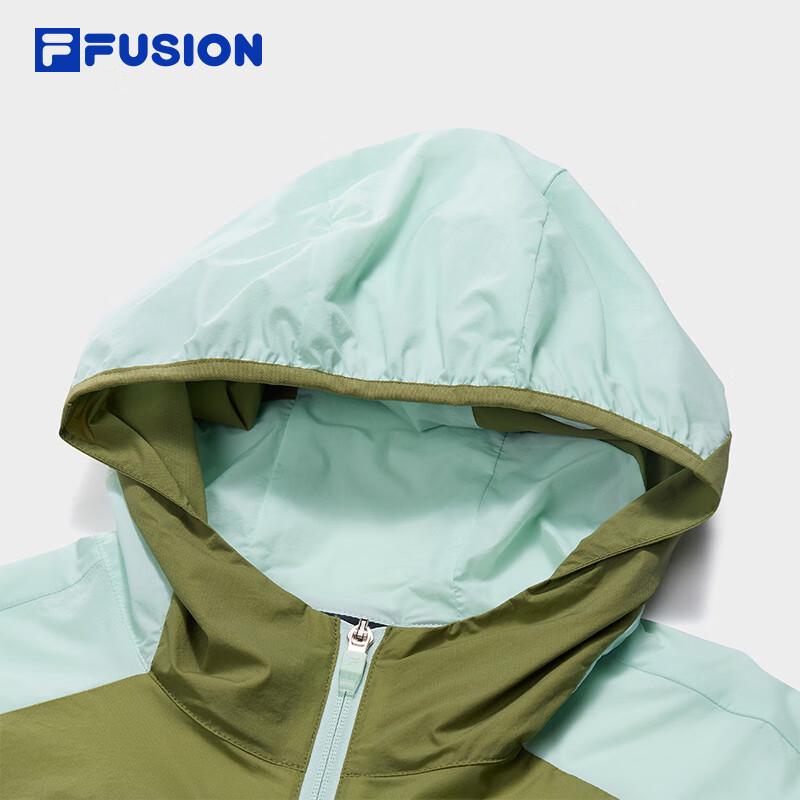 FILAFUSION Men's Color-Blocked Hooded Woven Jacket