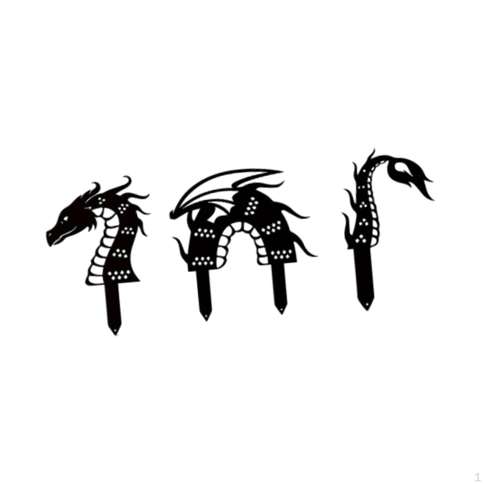 

Dragon Metal Decorative Garden Stakes Outdoor Decoration for The Aurthof