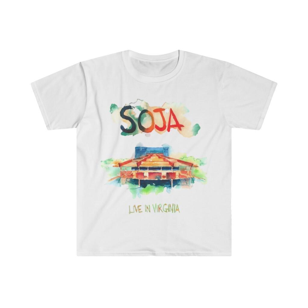 Soft Cotton T-Shirt Mens Womens Tees Top. Soja. Reggae music 2XL