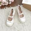 Fashion White Sneakers Summer Shoes Ladies Women's Heels Oxfords Bow-Knot Female Footwear 2025 On Heels New Leather Butterfly Dress Butt