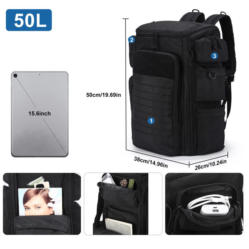 TLXT Large Capacity Tactical Hiking Travel Backpack