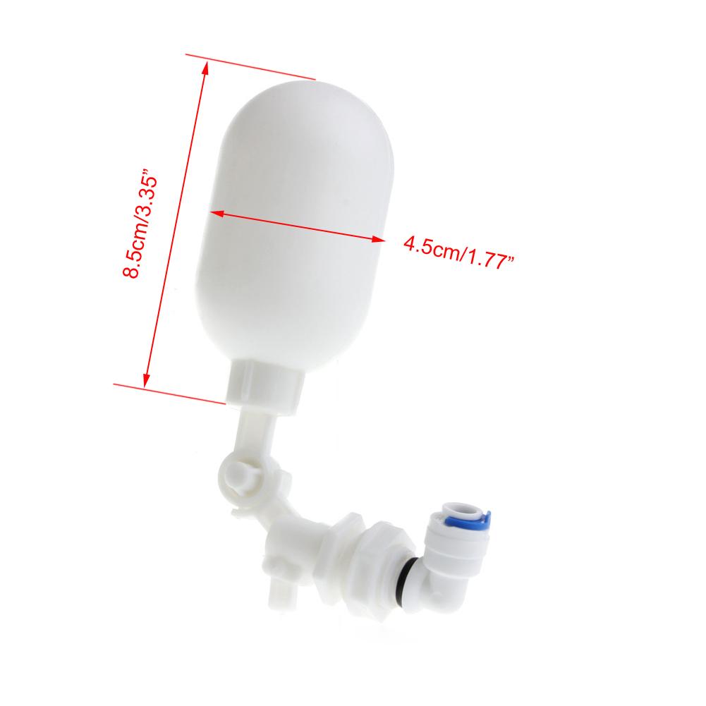 1/4" Snelkoppeling Waterfilter Vlotter voor Klep Automatische Controle Waterniveau voor Klep Verstelbare Plastic Vlotterbal voor