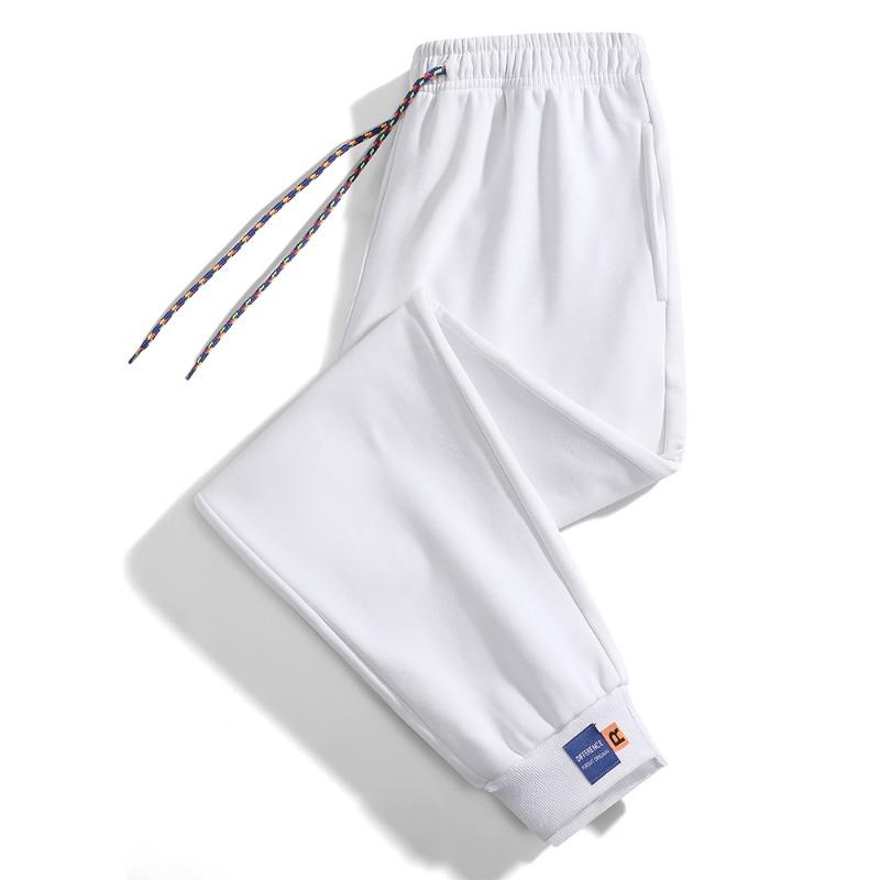 Spring Autumn Elastic Waist Loose Casual Sports Pants Male Drawstring Fashion All-match Sweatpants Men Trousers