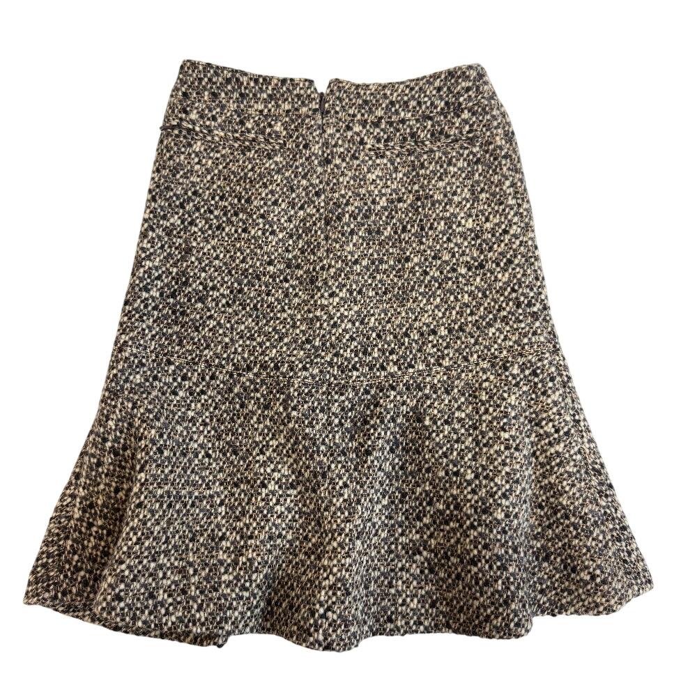CHANEL COCO Mark wool skirt Brown wool Used