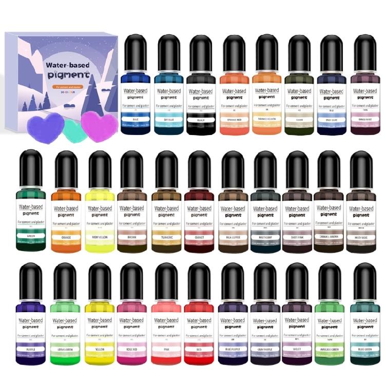 

Highly Concentrate Candle Color Dye 30 Color Liquid Oil-Based Candle Dye for Candle Making, 10ml/Bottle 1