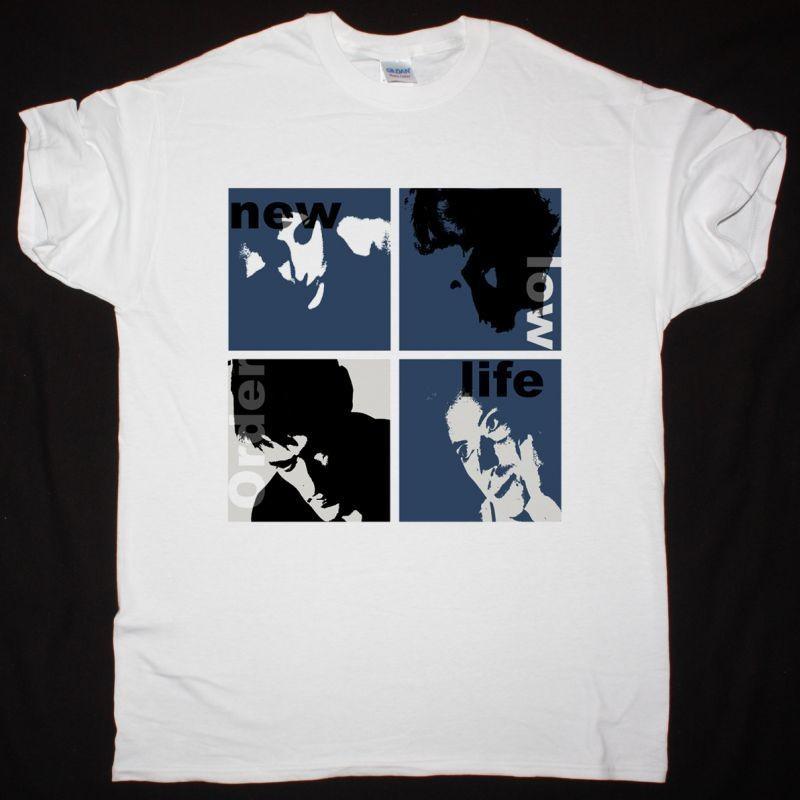New Order Low Life White T-Shirt New Wave Band Tee S разноцветный