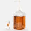 Home 1600Ml Liquid Dispenser With Scale Coffee Syrup Bee Drip Bottle With Hydraulic Pump Nozzle Head Kitchen Honey Jar Container