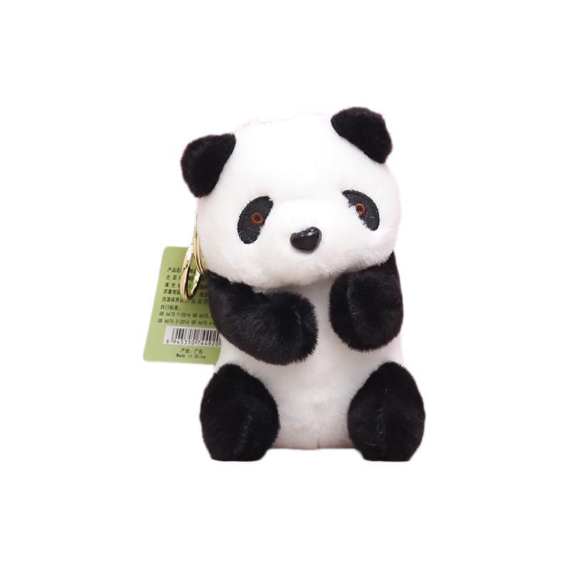 China Plush Panda Toy Cartoon Keychain Bag Decoration Animal Pendant Gift Doll