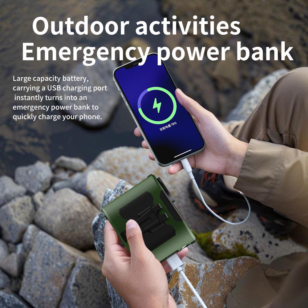Customizable 10,000mAh Waist-Mounted Fan