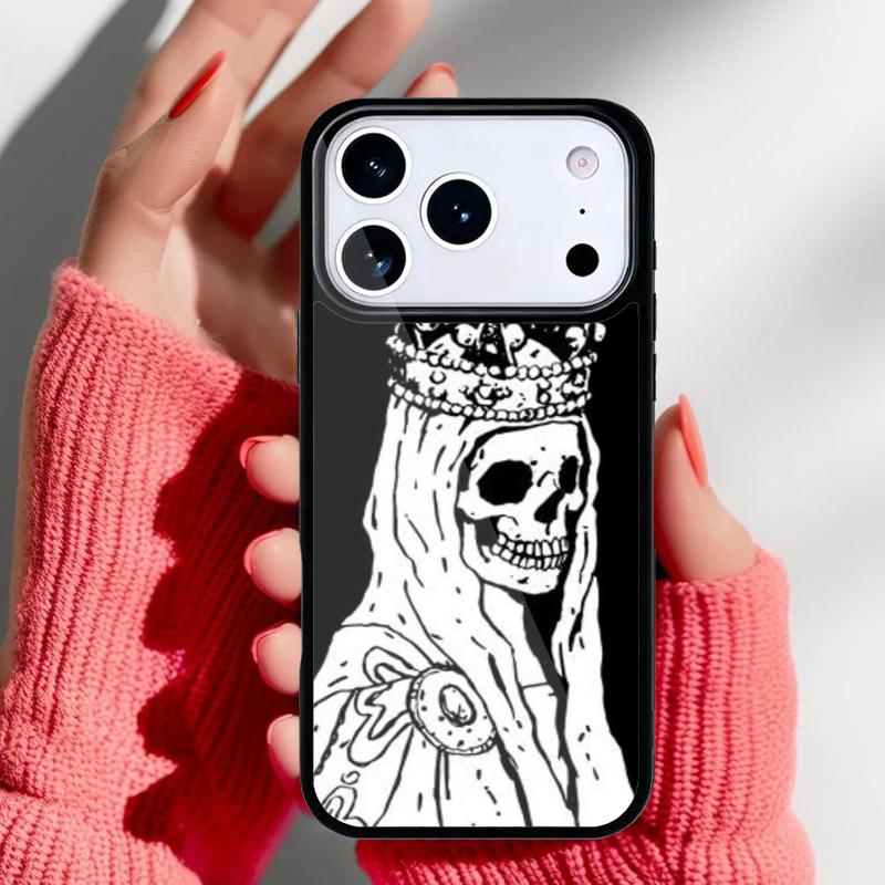 

Funny Skull Skeleton Phone Case for iPhone 17 16 15 14 13 Pro Max Back Cover for 12 11 Pro Coque iPhone 13 Pro Max
