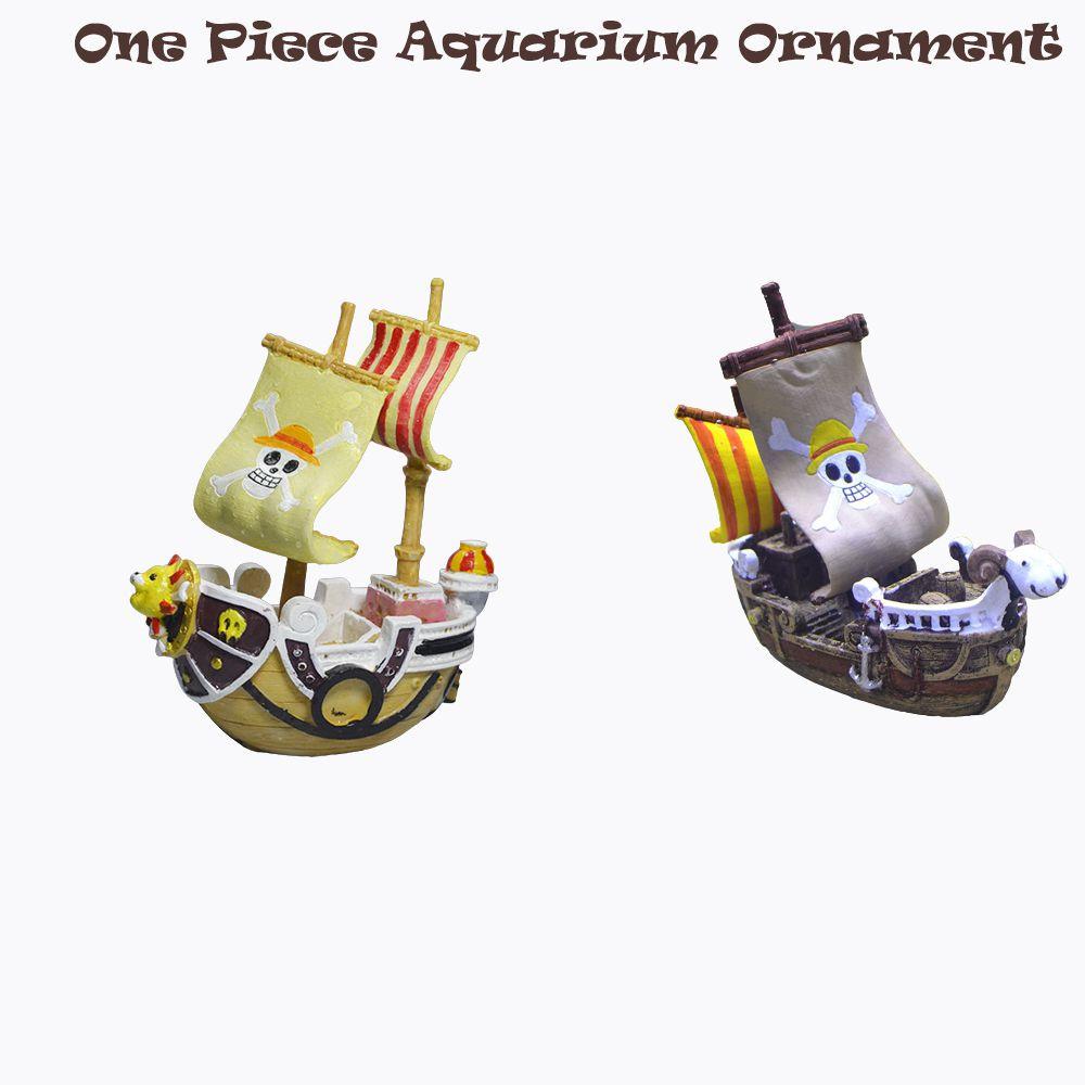 Beautiful Resin Pirate Ship Aquarium Ornament Gift Non-toxic Durable 6''*2''*5''