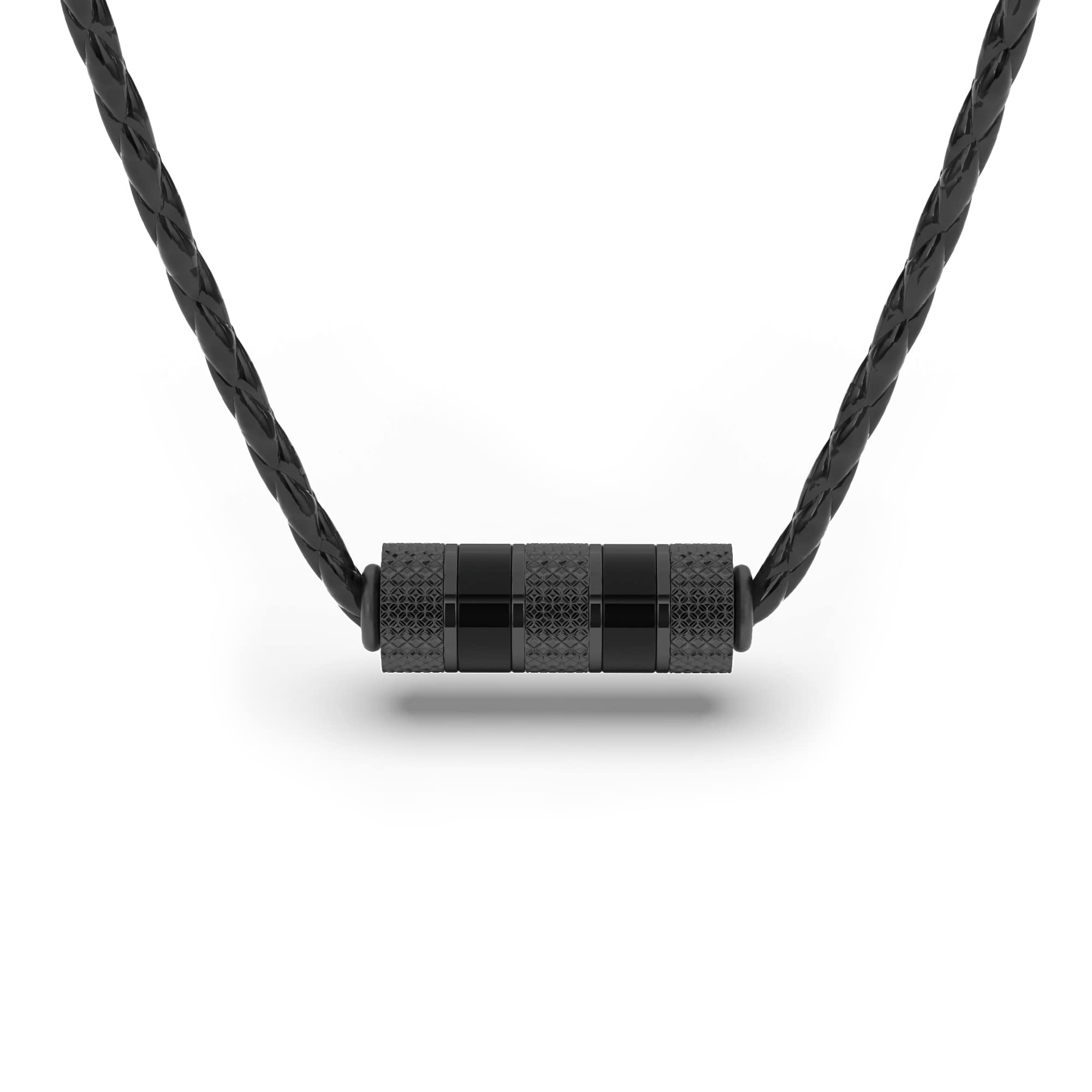 

Necklace for Leather Choker with Gift for Jewelry Box Included [SERASAR] Men, Black, 50cm, Pendant, Men, чорний