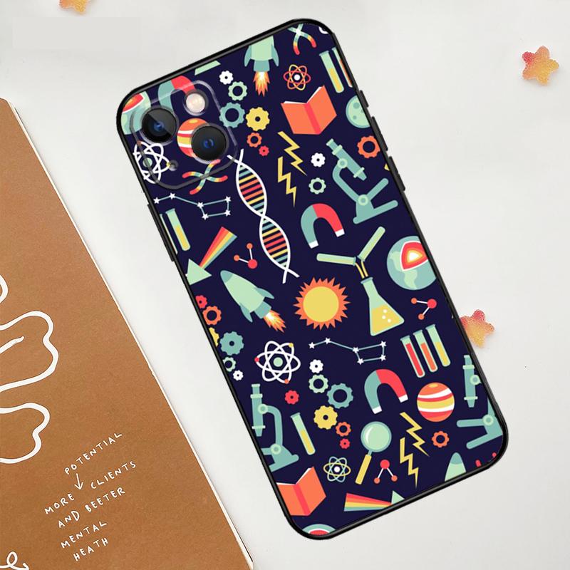 Symbol Math Science Physics Formulas Case For Apple iPhone 16 15 14 13 12 11 Pro Max Mini XR 15 16 Plus 16e Protective Cover