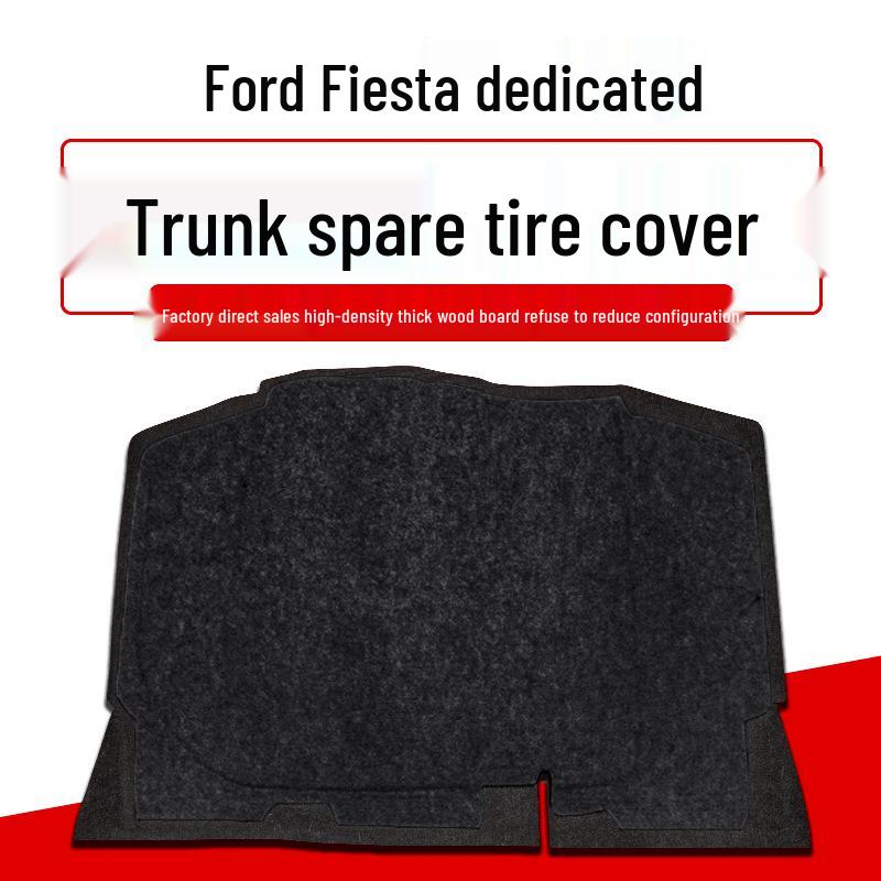 Ford Fiesta Hatchback/Sedan Rear Trunk Spare Tire Cover & Luggage Compartment Partition Mat