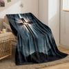 Radiant Cross Blanket  Printed Blanket for Living Room Bed Couch lunch break Soft Cozy Blanket for Friend's festival Gift