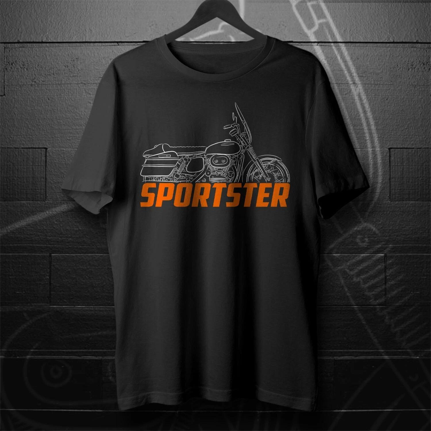Black men s and women s T-shirt For Harley-Davidson Sportster XLH XLCH 883 1958-1971- Motorcycle XXXXL