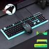 Silent Luminous Keyboard and Mouse Set, Multi-Key Anti-Ghosting with USB for Desktop and Laptop.