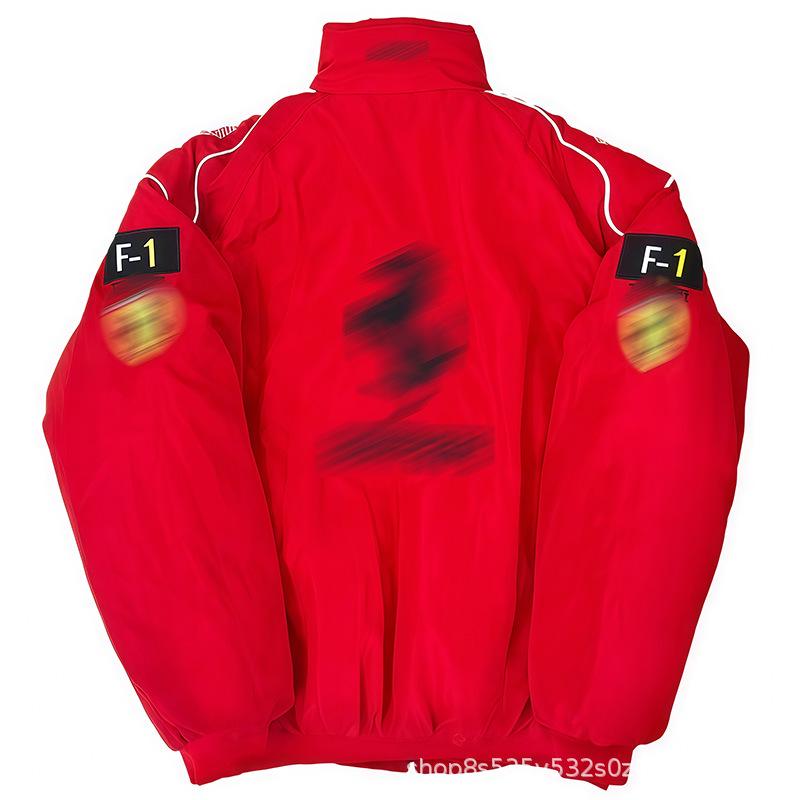 Vintage F1 Rennsport Windbreaker Motorradjacke für Herren & Damen - Gestickter Lässiger Frühjahrsanzug