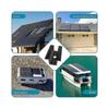 10 Black Solar Panel Centre Clamps, Fits All Frame Heights, PV Module Brackets
