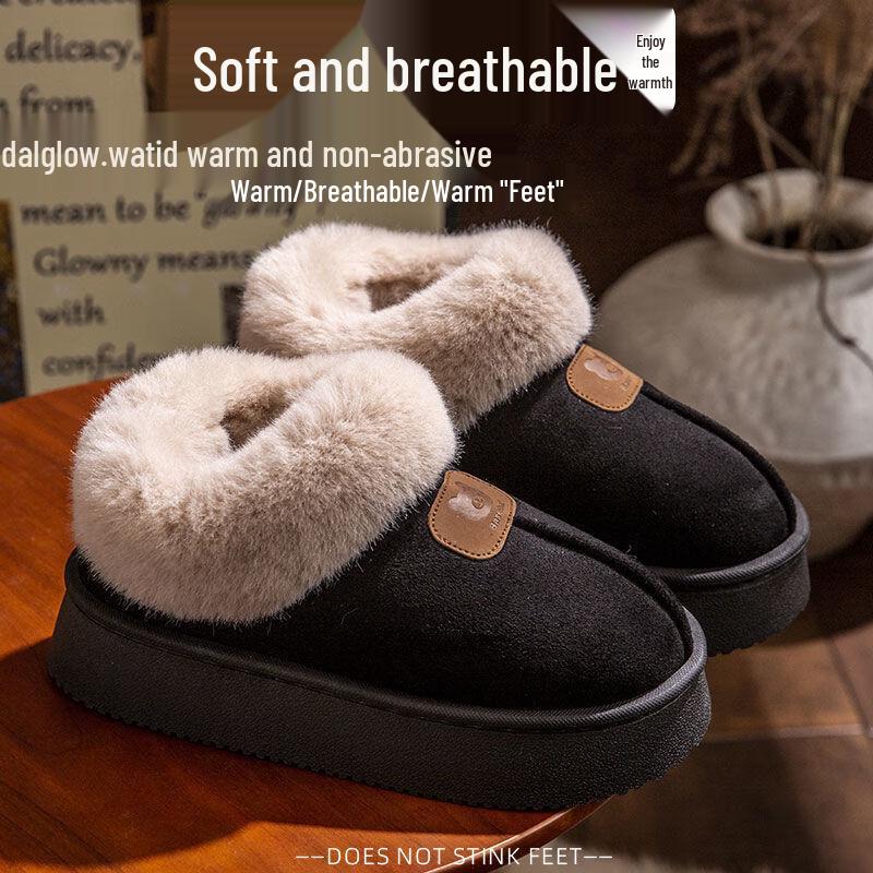 Kenuo Women s Thick-Sole Winter Padded Shoes