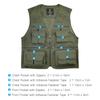 Fishing Vest Breathable Fishing Travel Mesh Vest with Zipper Pockets Summer Work Vest for Outdoor