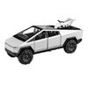1/32 Tesla Cybertruck Zabawka Stop Off Road Diecast Metal Model Dźwięk i światło Pull Back Zabawka Prezent dla przyjaciół Dekoracyjne modne ozdoby