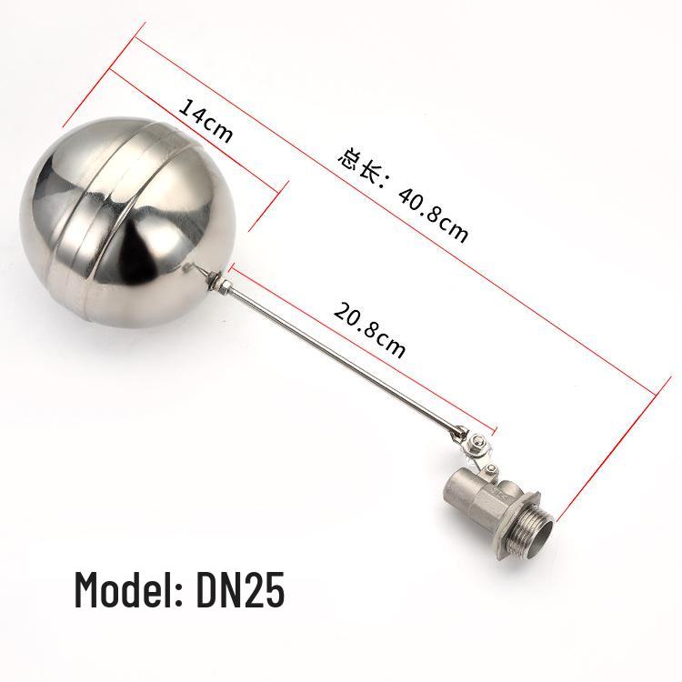 Stainless Steel Adjustable Float Valve DN15-25 for Water Tanks and Towers, 304/201