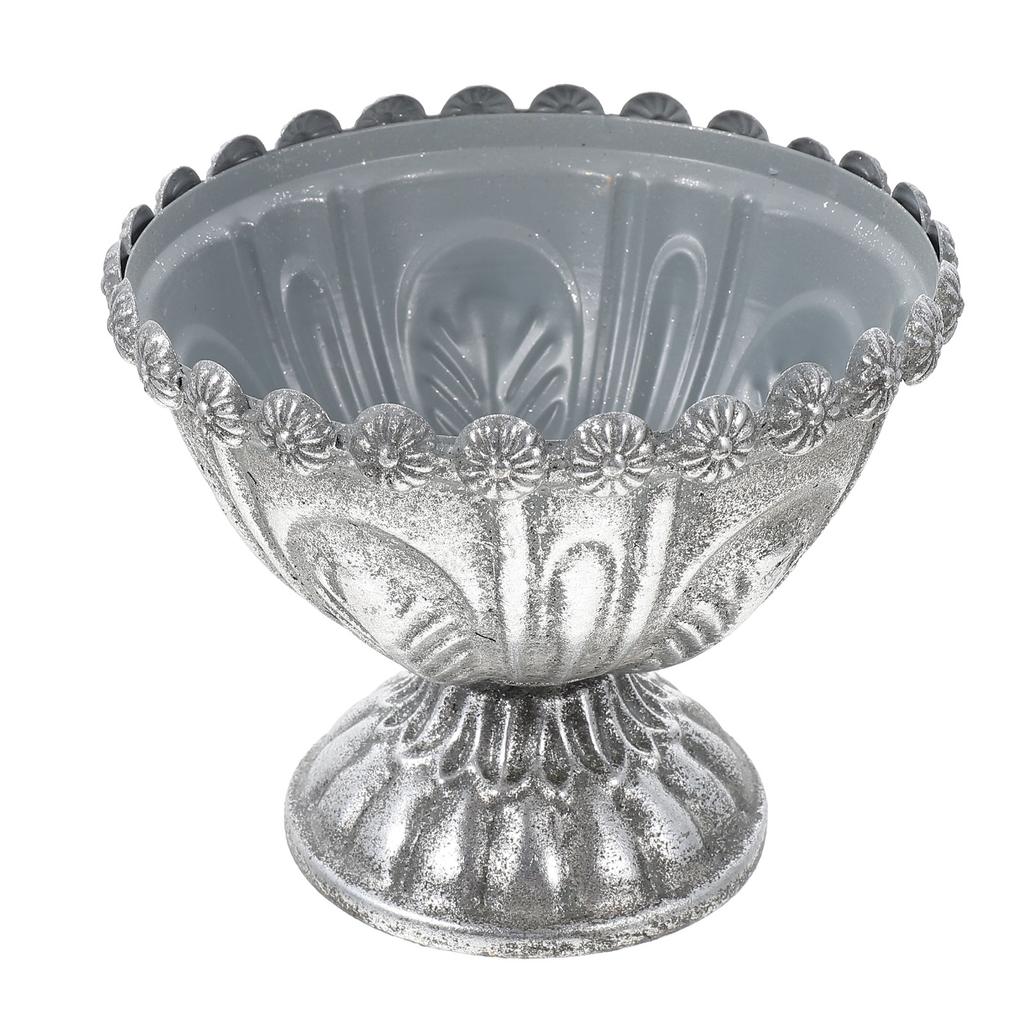 Ozdobna doniczka Vintage doniczka na rośliny Doniczka na kwiaty Kreatywny żelazny pojemnik na kwiaty Ozdoba doniczki na balkon ogrodowy