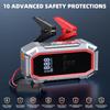 5000A Jump Starter with Air Compressor, 160PSI, 12V Portable Jump Box, LCD Display, LED Light, Jumper Cables